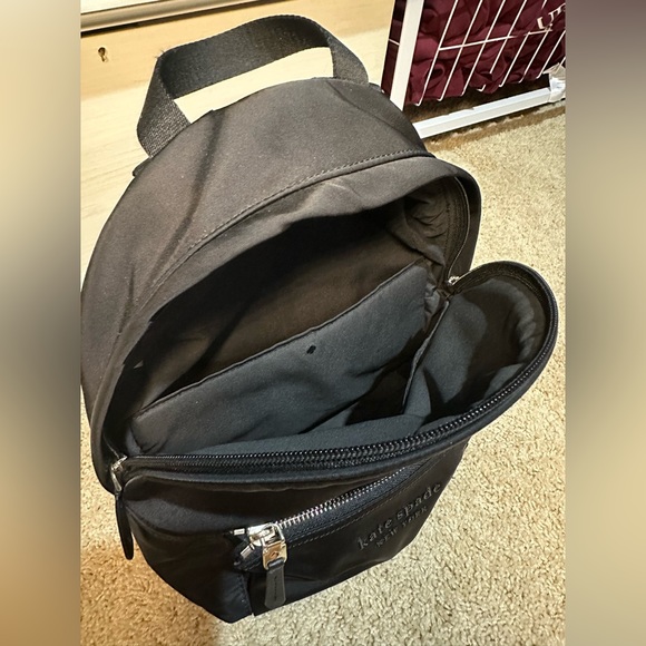 Kate Spade black Nylon back pack purse - Picture 2 of 5